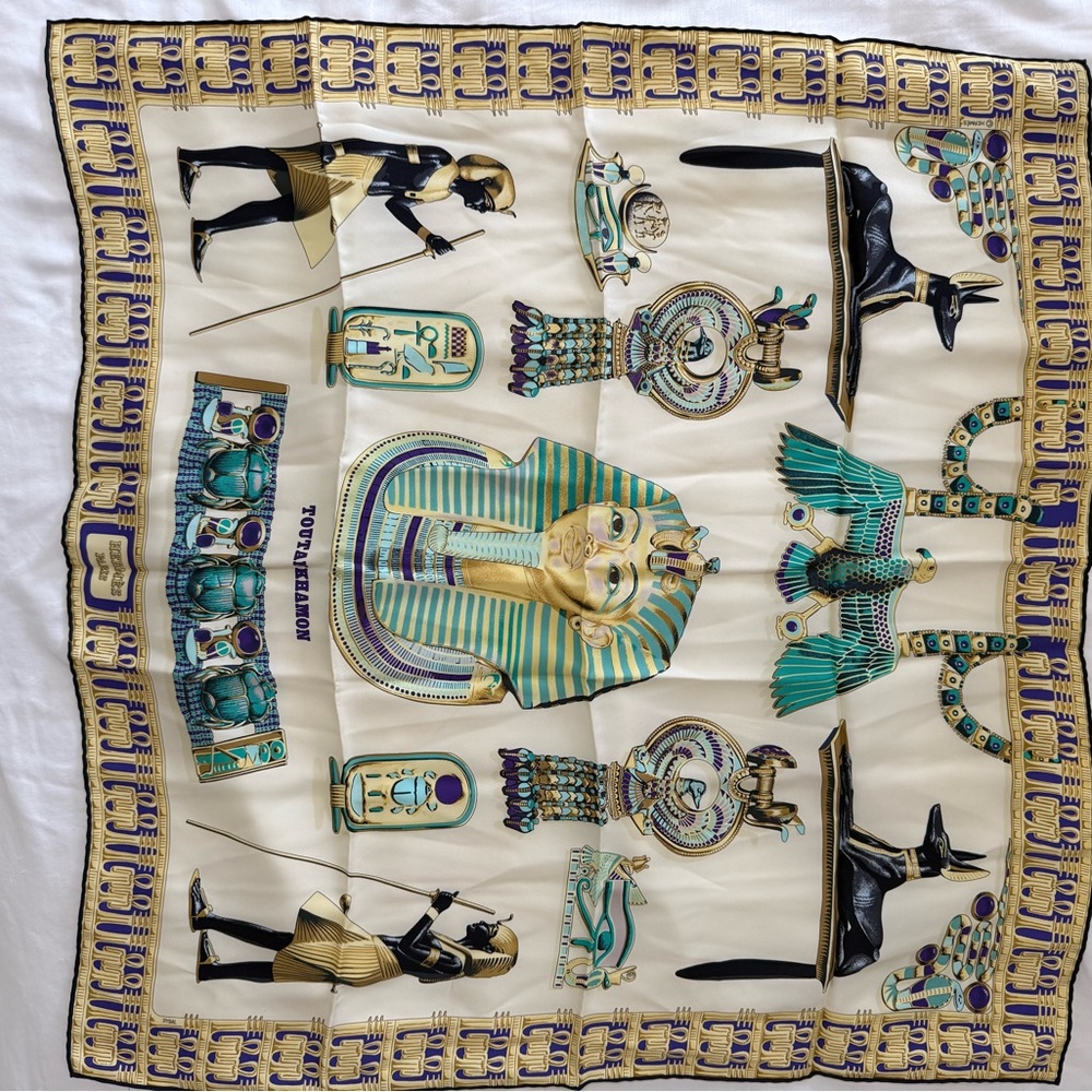 Hermes Egyptian Silk Scarf